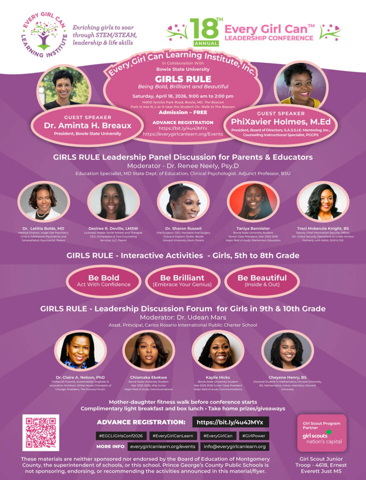 Presenters for Girls Rule Conference - Sat. April 18, 2026 
